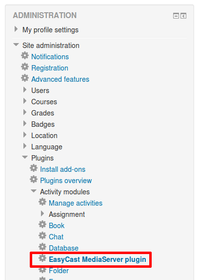 Plugin settings location