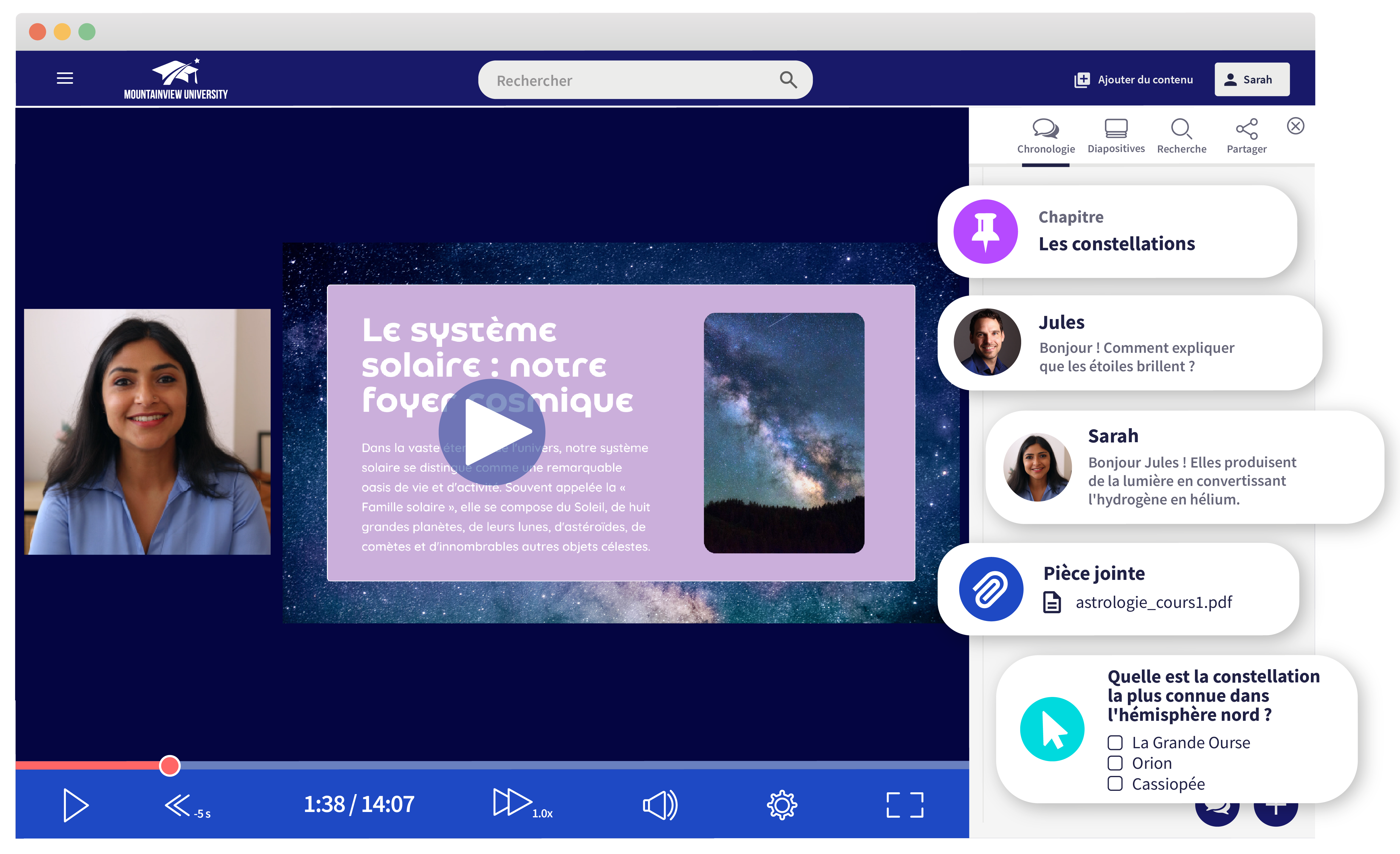 player Ubicast video pedagogique