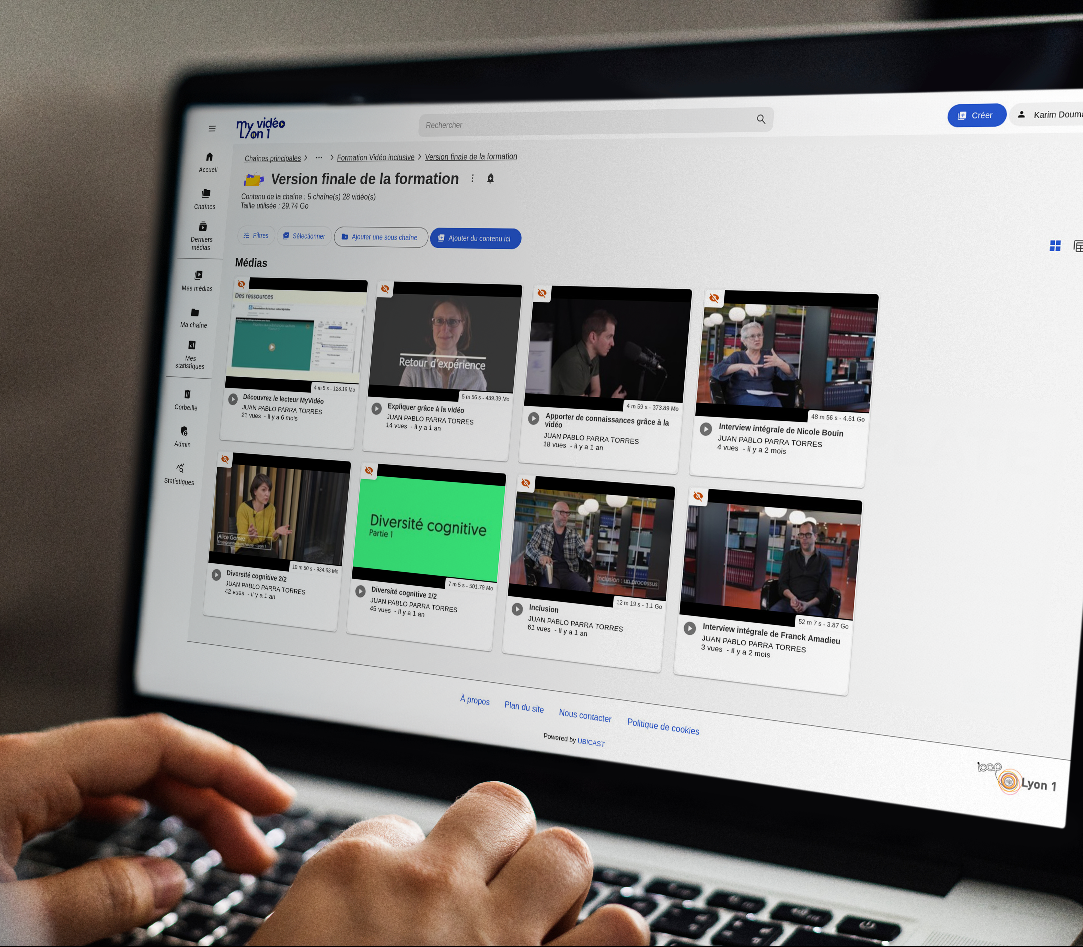 Plateforme video de l'Université Lyon 1